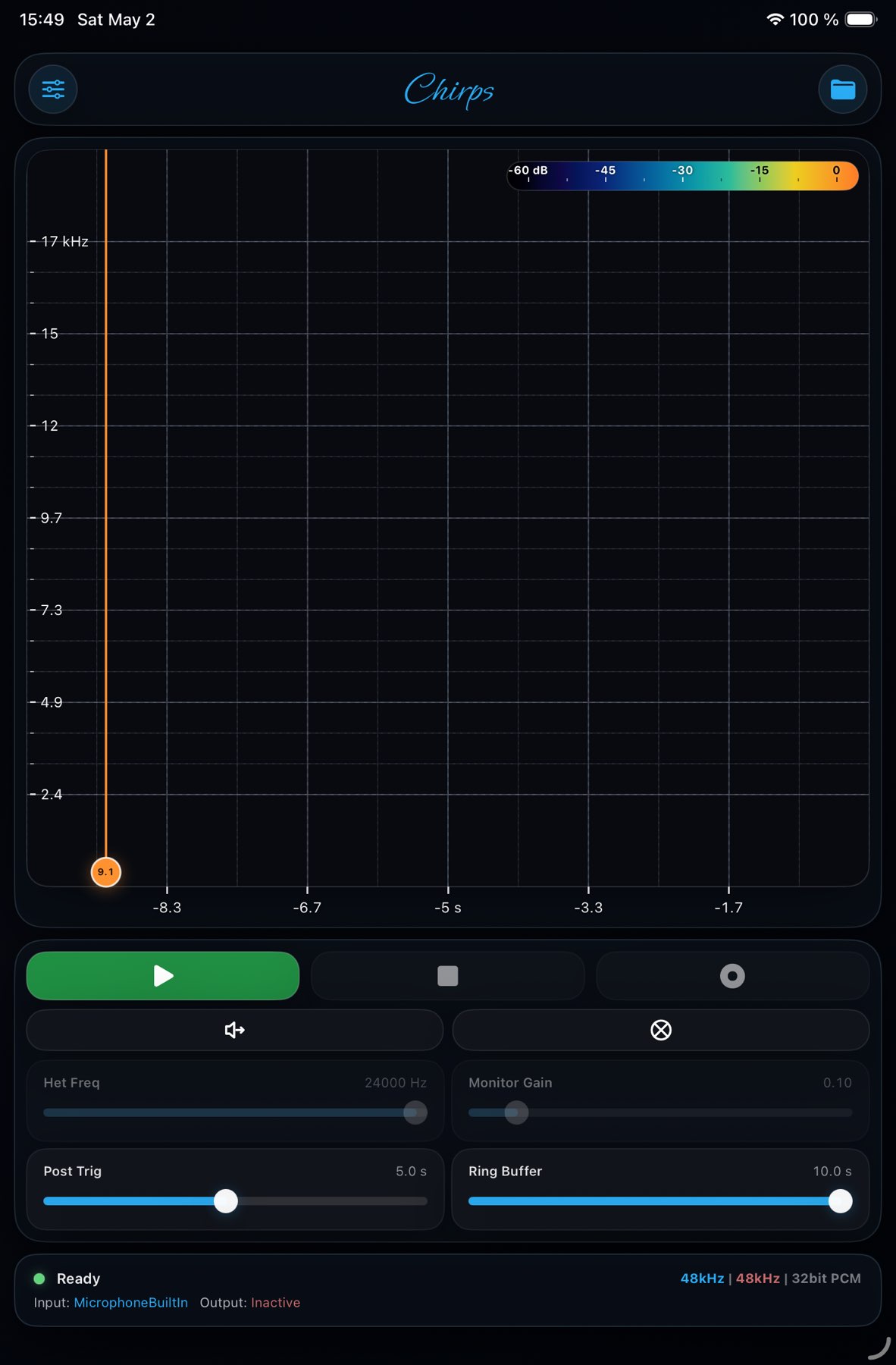 Chirps on iPad mini Portrait, screenshot 1