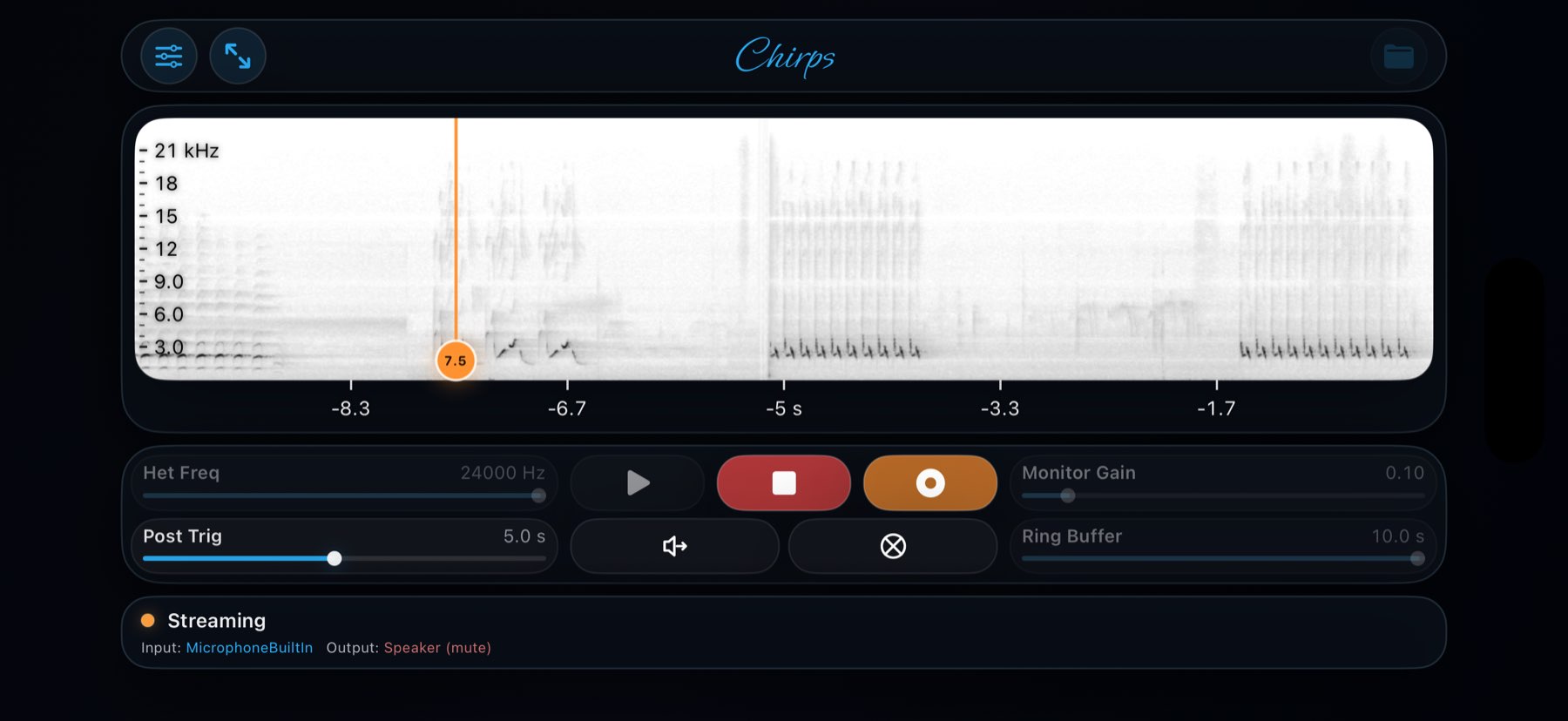 Chirps on iPhone Landscape, screenshot 4