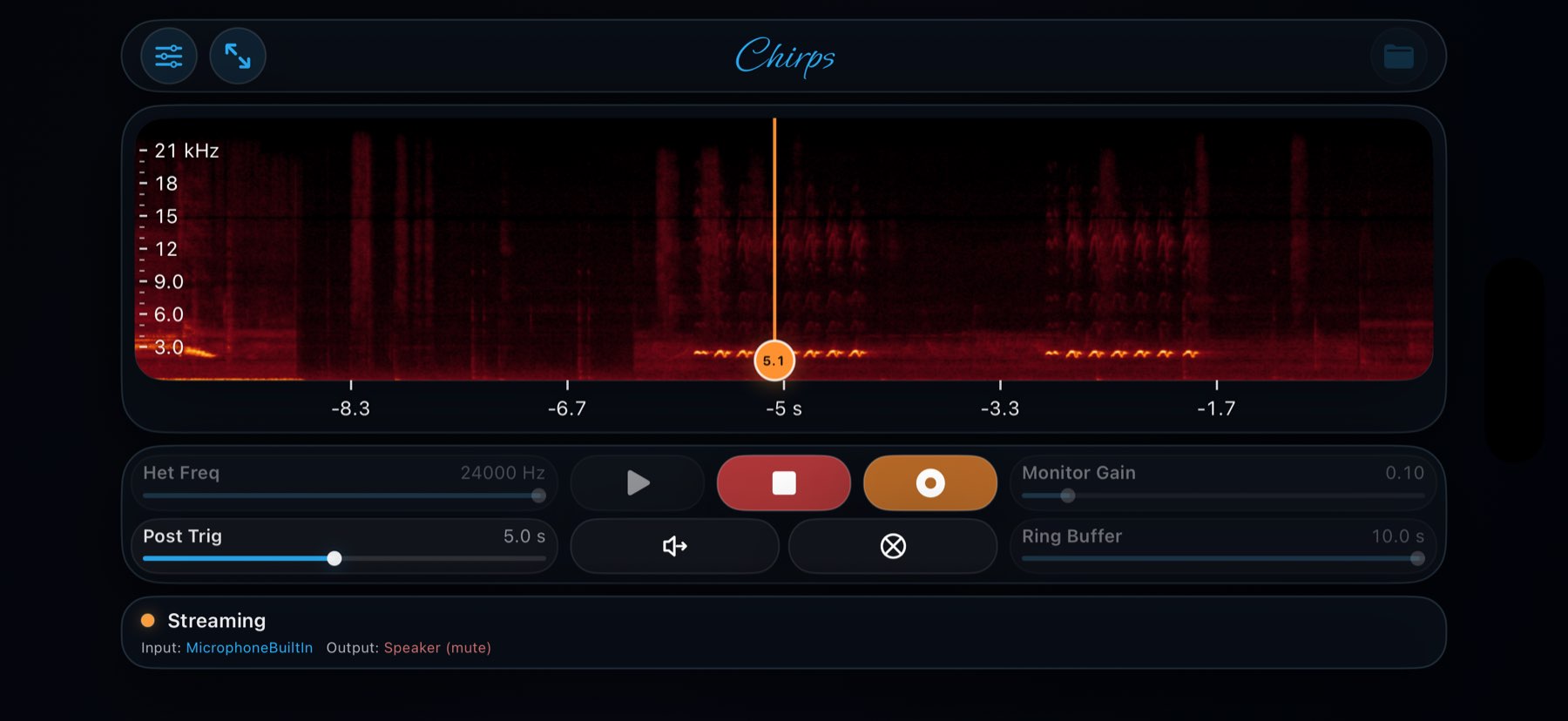 Chirps on iPhone Landscape, screenshot 8