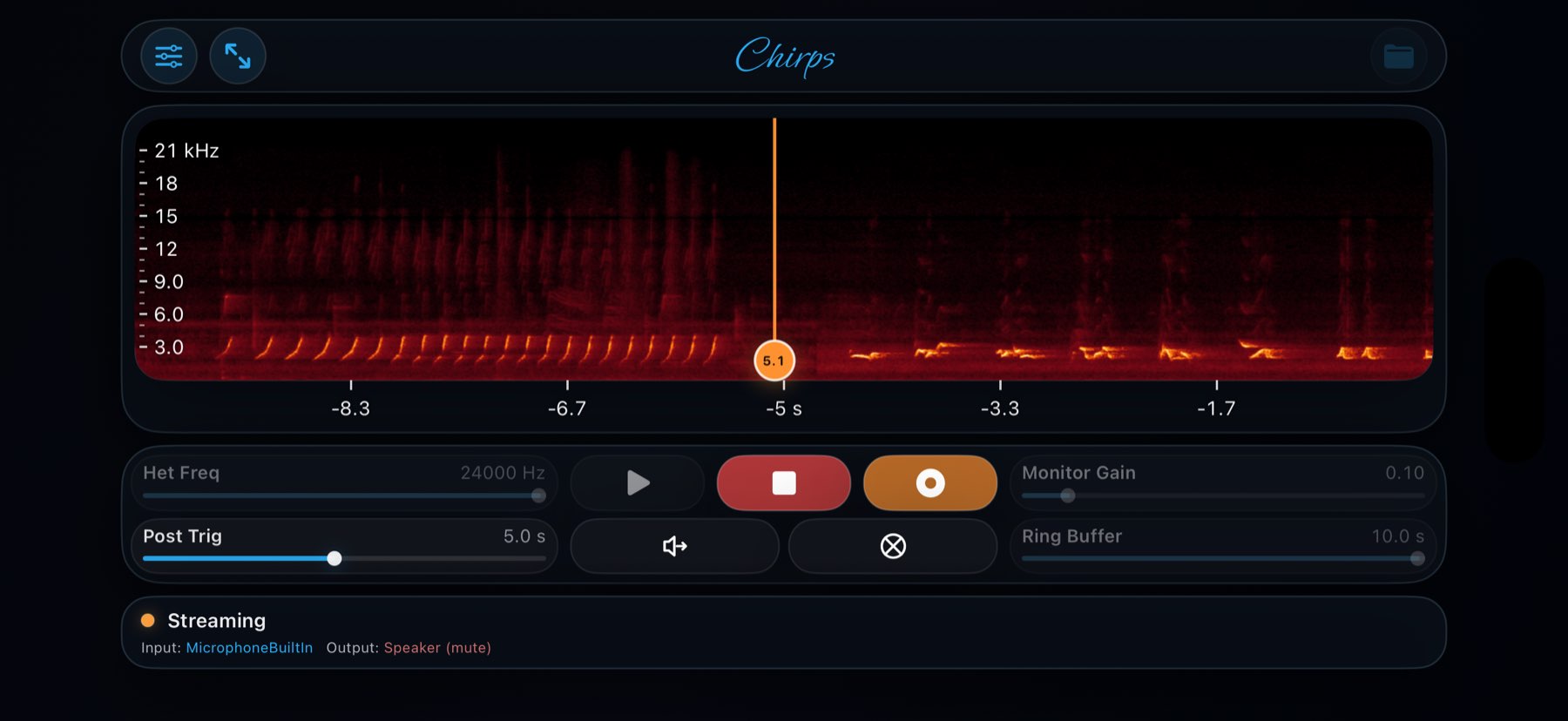 Chirps on iPhone Landscape, screenshot 9