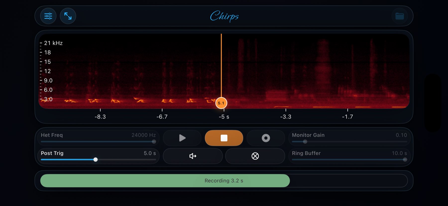 Chirps on iPhone Landscape, screenshot 10